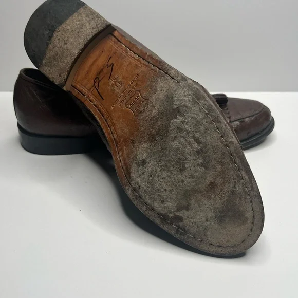 Belvedere Brown croc leather Slip-On Loafers with Croc-Embossed Leather Belvedere Brown croc leather Slip-On Loafers with Croc  main image 3